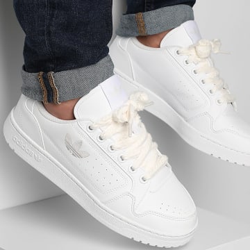 Adidas Originals - Baskets NY 90 JI1896 Footwear White Cry White x Superlaced Lacets Tressés Blanc